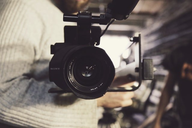 eine Videokamera für die Videoproduktion